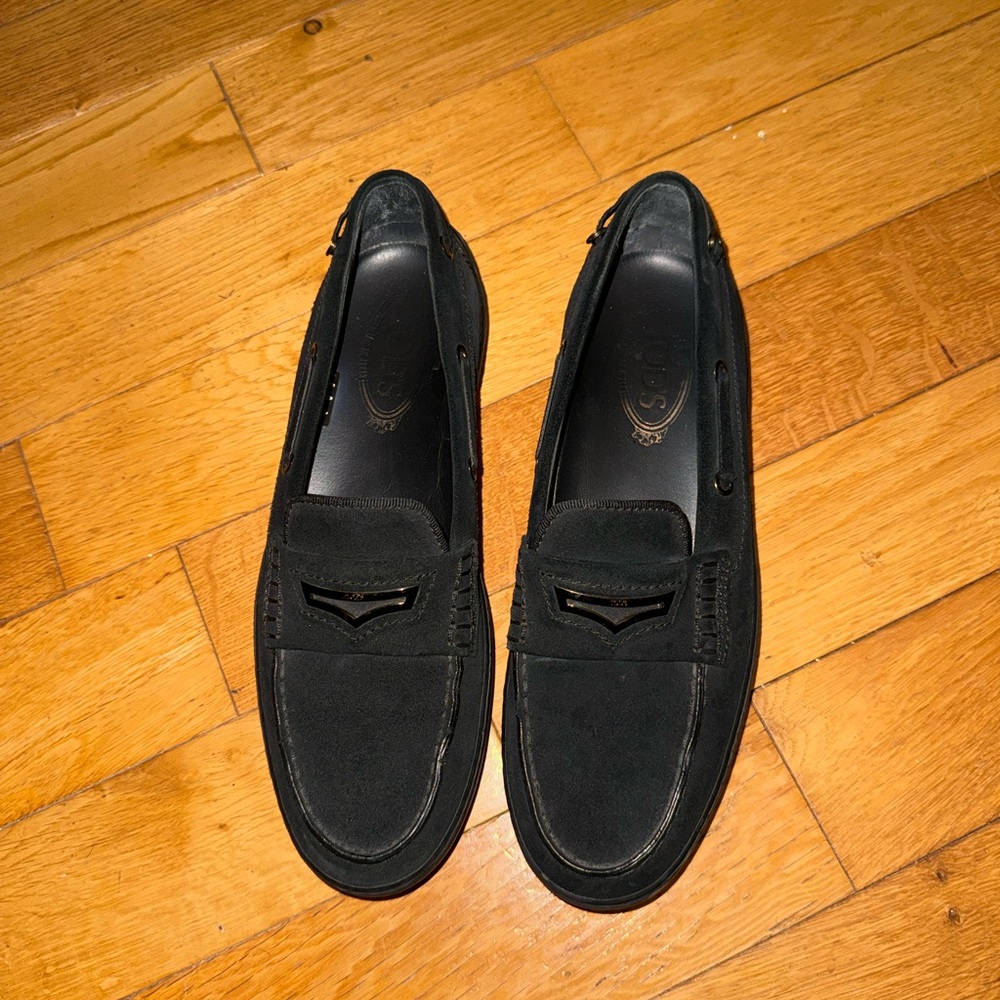 Black Women's Suede Loafers